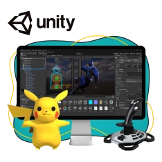 Мир игр на Unity 2D на популярном движке + AI-помощники - КИБЕРшкола программирования для детей, компьютерные курсы для школьников, начинающих и подростков - KIBERone г. Первомайский